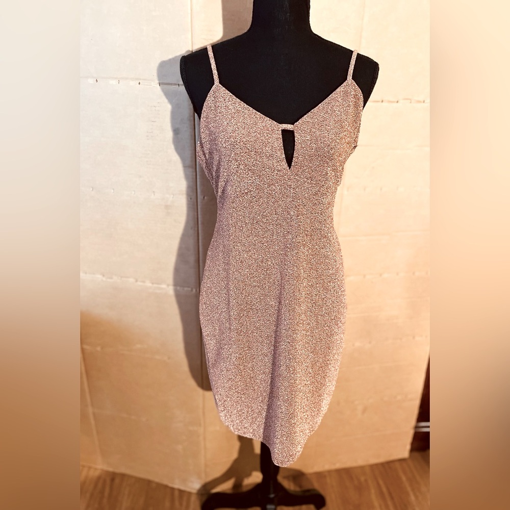Wild Fable Gold Backless Dress
